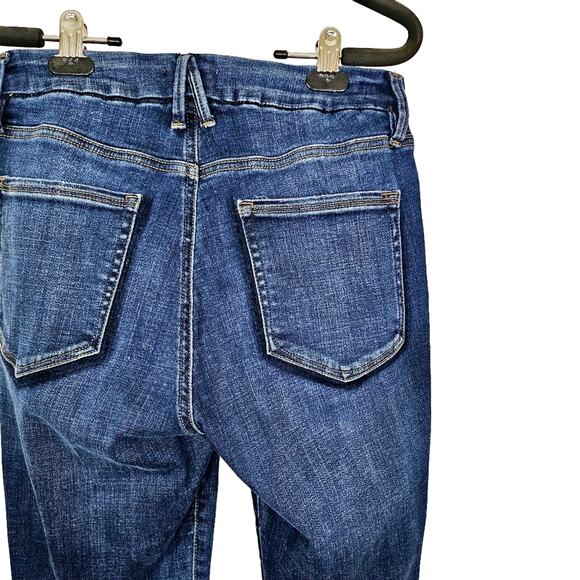 Good American Distressed Dark Wash Skinny Jeans - Picture 9 of 11